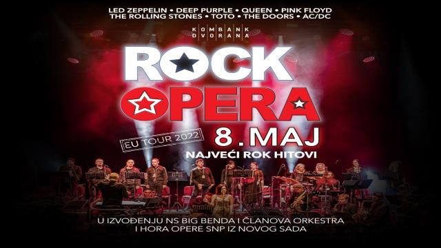 Rock opera – najveći rok hitovi 8. maja u Kombank dvorani